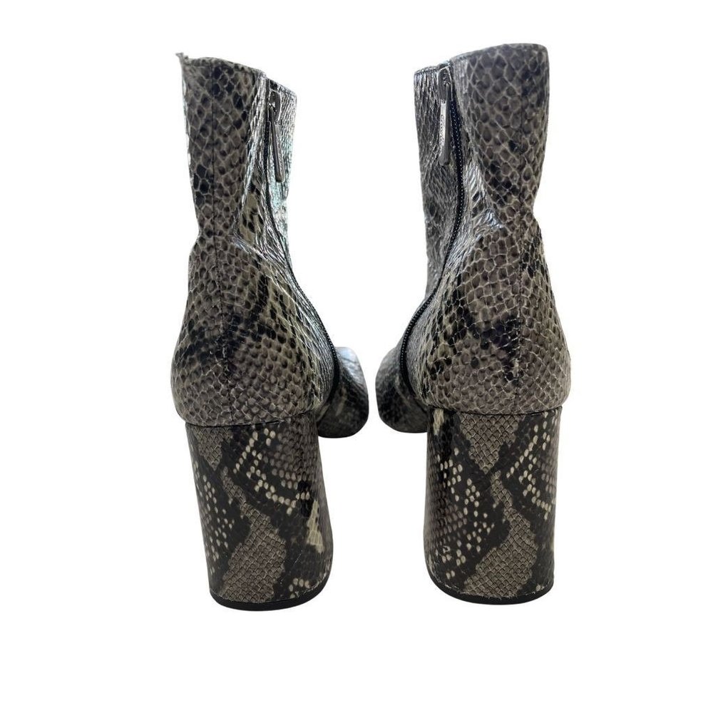Charles By Charles David Snake Print Square Toe B… - image 3